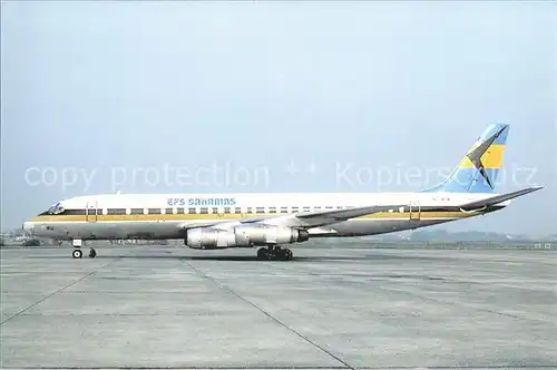 Flugzeuge Zivil EFS Bahamas DC 8 55 F N804SW c n 45816  Kat. Flug