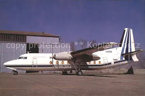 Flugzeuge Zivil Fokker F27 600 International Flying Services I FSTK c n 10409 Kat. Flug