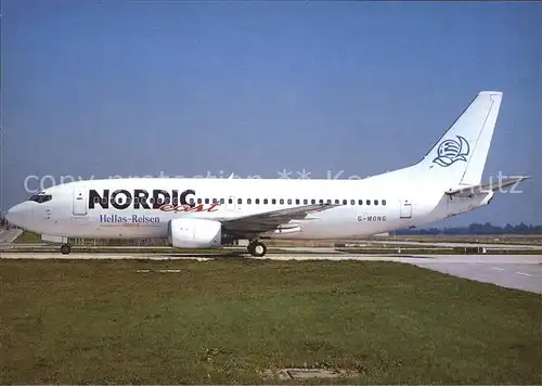 Flugzeuge Zivil Nordic East Hellas Reisen Boeing 737 3Y0 Kat. Flug