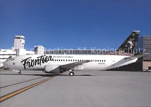 Flugzeuge Zivil Frontier Airlines Grizzly Bear Boeing B 737 300 N303FL  Kat. Flug