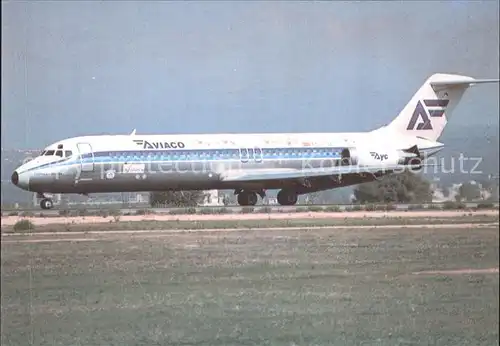 Flugzeuge Zivil Aviaco Douglas DC 9 34  Kat. Flug