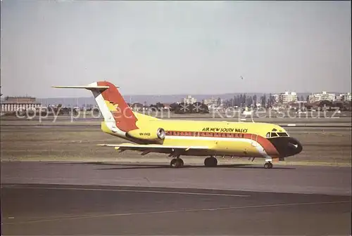 Flugzeuge Zivil Air New South Wales Fokker F 28 Fellowship 1000 11026 Kat. Flug