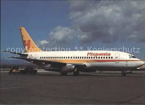 Flugzeuge Zivil Hispania Boeing 737 Kat. Flug