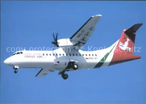 Flugzeuge Zivil Oman Air ATR42 500 A40 AT c n 576 Kat. Flug