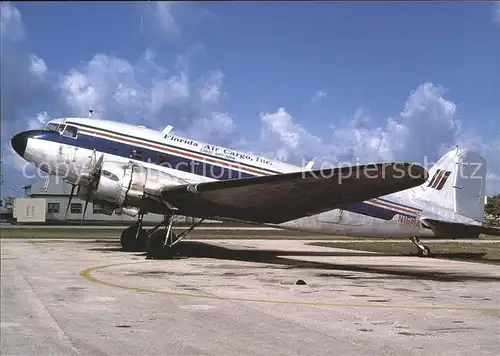 Flugzeuge Zivil Florida Air Cargo McDDouglas DC 3 N15MA  Kat. Flug