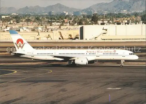 Flugzeuge Zivil America West Airlines EAH 78 Boeing 757  Kat. Flug