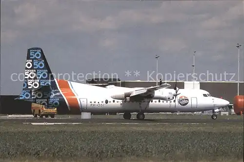 Flugzeuge Zivil Fokker F 50 Fokker PH OSI  Kat. Flug