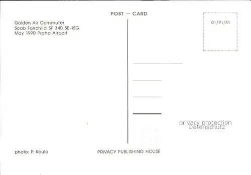 Flugzeuge Zivil Golden Air Commuter Saab Fairchild SF 340 SE ISG  Kat. Flug