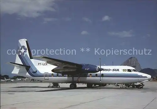 Flugzeuge Zivil Rio Sul Fokker F27 200 PT LCX c n 10133 Kat. Flug