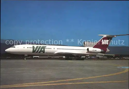 Flugzeuge Zivil Varna International Airways Tupolev 154M LZ MIG  Kat. Flug