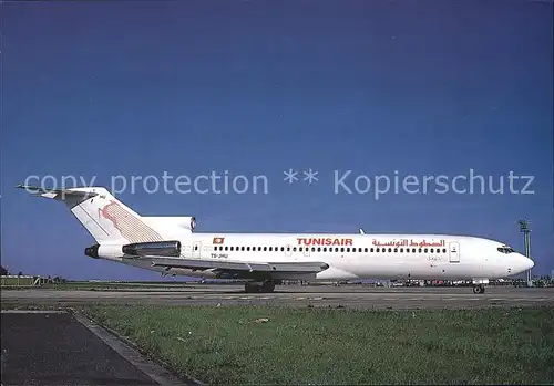 Flugzeuge Zivil Tunis Air Boeing 727 200 TS JHU  Kat. Flug