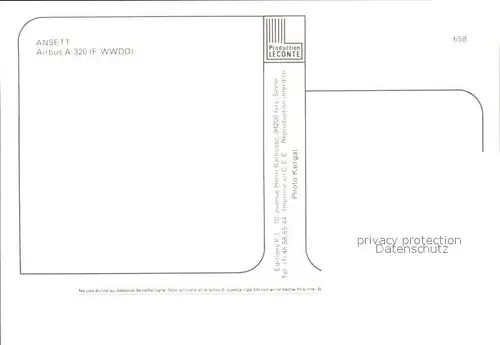Flugzeuge Zivil Ansett Airbus A 320 F WWDO Kat. Flug