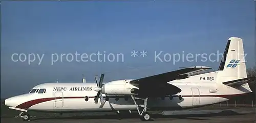 Flugzeuge Zivil NEPC Airlines Fokker F27 Mk500 c n 10680 PH RFG Kat. Flug