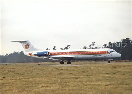 Flugzeuge Zivil Royal Zwazi National Airways Fokker 100 3D ALM c n 11335 Kat. Flug