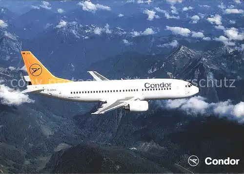 Flugzeuge Zivil Condor Boeing 737 300 D ABWA Kat. Flug