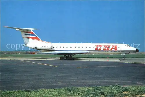 Flugzeuge Zivil CSA Tupolev TU 134 A OK HFL cn   Kat. Flug