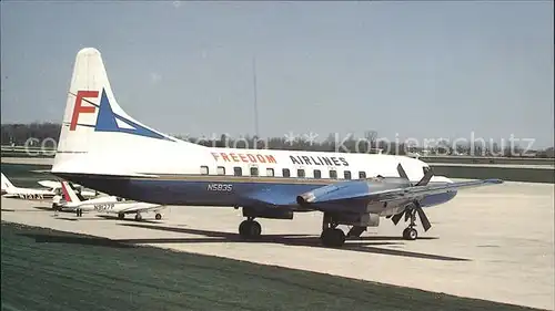 Flugzeuge Zivil Freedom Airlines Convair 580 N5835 Kat. Flug