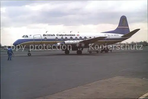 Flugzeuge Zivil G AOYR Viscount British Caledonian  Kat. Flug