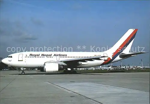 Flugzeuge Zivil Royal Nepal Airlines Airbus A 310.300 D APON  Kat. Flug