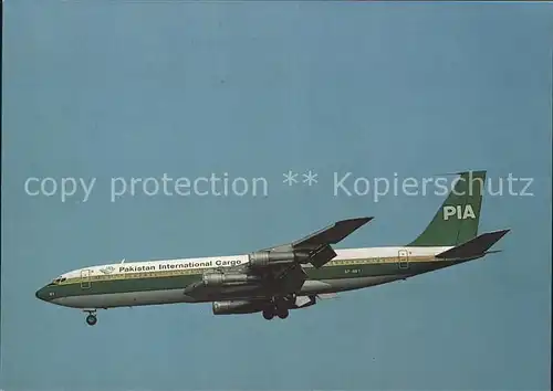 Flugzeuge Zivil Pakistan International Cargo Boeing 707 340C  Kat. Flug