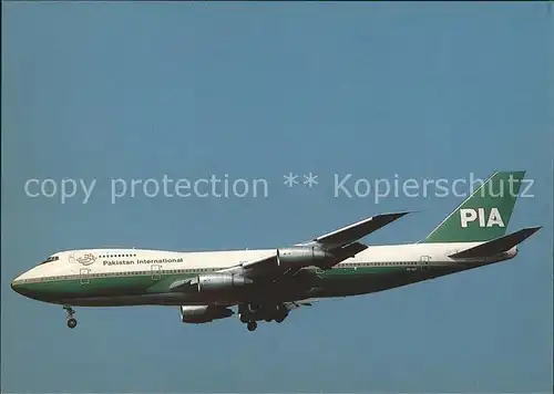 Flugzeuge Zivil Pakistan International Boeing 747 240B  Kat. Flug