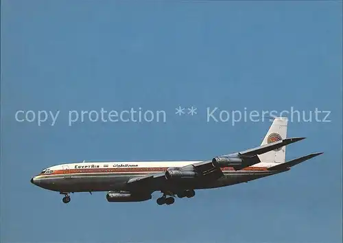 Flugzeuge Zivil Egyptair Boeing 707 366C  Kat. Flug