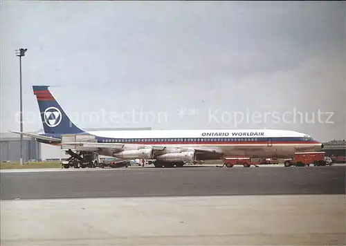 Flugzeuge Zivil Boeing 707 Ontario Worldair  Kat. Flug