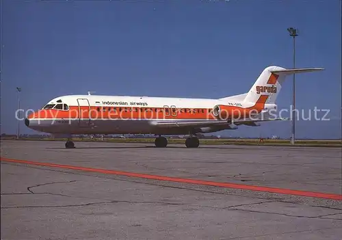 Flugzeuge Zivil PK GKG Fokker F 28 4000 Garuda C N 11171 Kat. Flug