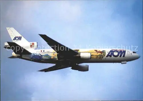 Flugzeuge Zivil AOM WWF colours DC10 30 F GNDC c n 47849 213 Kat. Flug