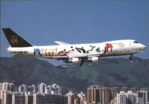 Flugzeuge Zivil UPS Olympic Games Worldwide Partner Boeing 747 212B F N521UP c n 21944 510 Kat. Flug