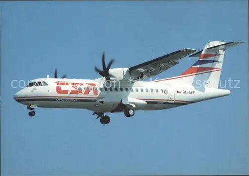 Flugzeuge Zivil Aerospatiale Alenia ATR42 400 OK AFF cn 491 Kat. Flug