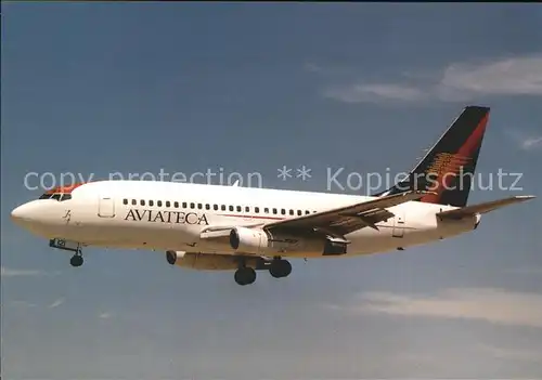 Flugzeuge Zivil Aviateca Boeing 737  Kat. Flug