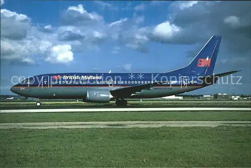 Flugzeuge Zivil British Midland Airways Boeing 737 36N G ECAS  Kat. Flug