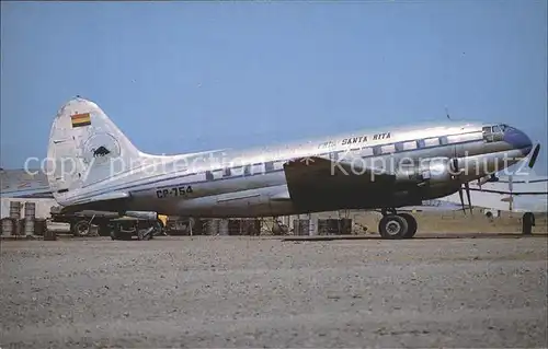 Flugzeuge Zivil Curtiss C 46F Commando CP 754 c n 22570 of Fri Santa Rita  Kat. Flug