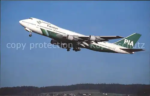 Flugzeuge Zivil Boeing 747 217B AP BCN (cn 20801 7 fn 225) PIA Pakistan International Kat. Flug