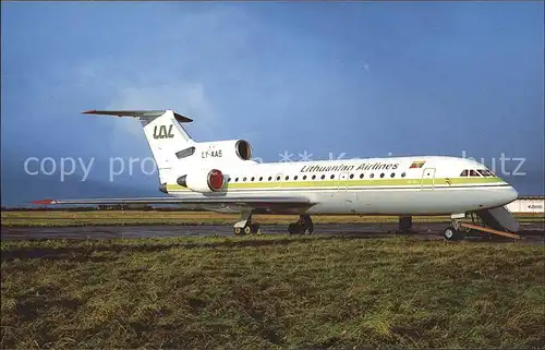 Flugzeuge Zivil Yakovlev 42 LY AAS (cn ) Lithuanian Airlines LAL Kat. Flug