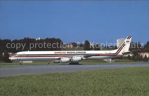 Flugzeuge Zivil McDonnell Douglas DC 8 73F (AF) N796FT (cn 46104   fn 488) Emery Worldwide Airlines Kat. Flug