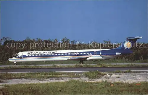 Flugzeuge Zivil McDonnell Douglas MD 83 EI CGR (cn 49642  fn 1421) Key Air International Kat. Flug