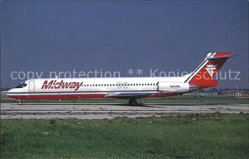 Flugzeuge Zivil McDDouglas MD 87 N802ML c n19725 Kat. Flug