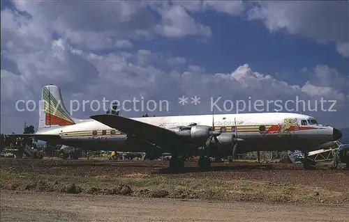 Flugzeuge Zivil Ethiopian DC 6A ET AGY c n 45500 Kat. Flug