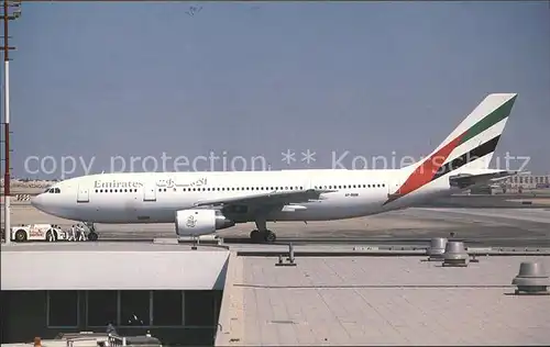 Flugzeuge Zivil Emirates Airbus Industrie A300B4 203 AP BBM Kat. Flug