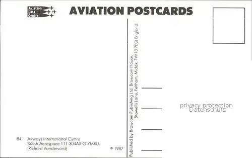 Flugzeuge Zivil Airways International Cymru British Aerospace 111 304AX G YMRU Kat. Flug