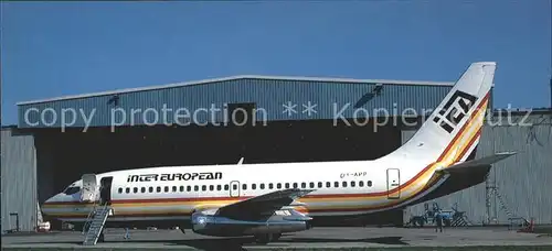 Flugzeuge Zivil Inter European Airways Boeing 737 2L9 OY APP Kat. Flug