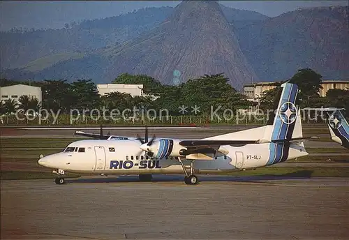 Flugzeuge Zivil Rio Sul Fokker 50 PT SLJ Kat. Flug