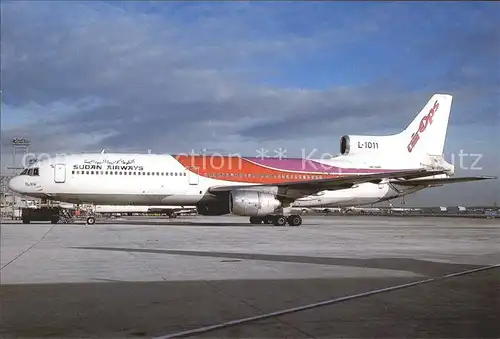 Flugzeuge Zivil Sudan Airways L 1011 385 1 TriStar 50 SE DPP cn 1938 1072 Kat. Flug