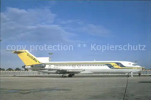 Flugzeuge Zivil Sudan Airways B 727 2H3 Advenced TS JHT C N 21235  Kat. Flug