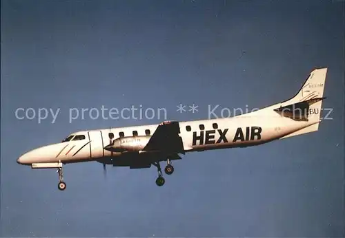 Flugzeuge Zivil Hex Air Fairchild Swearingen SA 226 Metoliner F GEBU C n 368  Kat. Flug