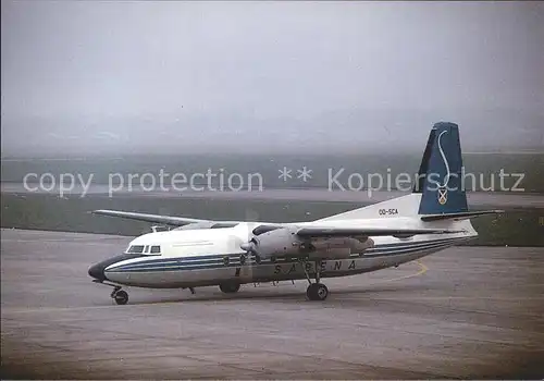 Flugzeuge Zivil Sabena Fokker F.27 DD SCA  Kat. Flug