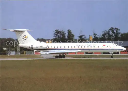 Flugzeuge Zivil Albanian Airlines Tupolev TU 134A 3 LZ TUN c n   Kat. Flug