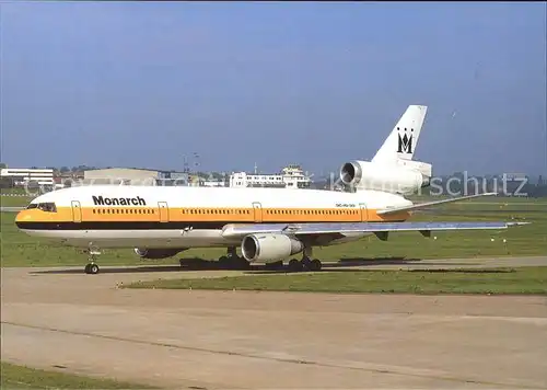 Flugzeuge Zivil Monarch Airlines McDDouglas DC 10 30 G DMCA c n 48266 348 Kat. Flug